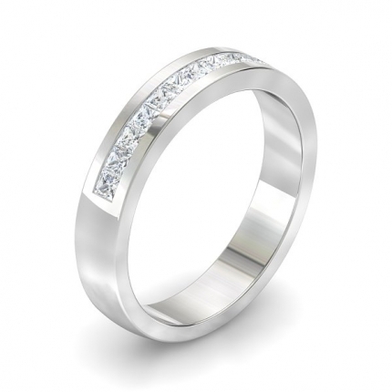 AH_Andrea Diamond Band in 18kt White Gold AU - Main View
